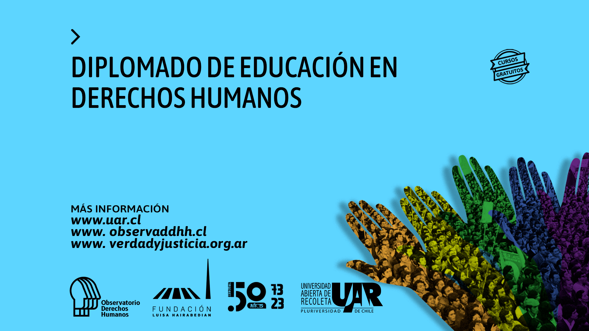 Estudia en la UAR Cursos y talleres Diplomado de educación en Derechos