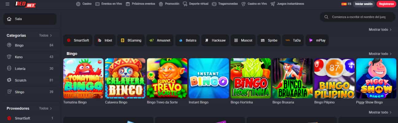 1RedBet juegos de bingo