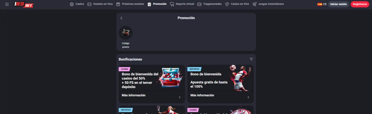 1RedBet el mejor bono