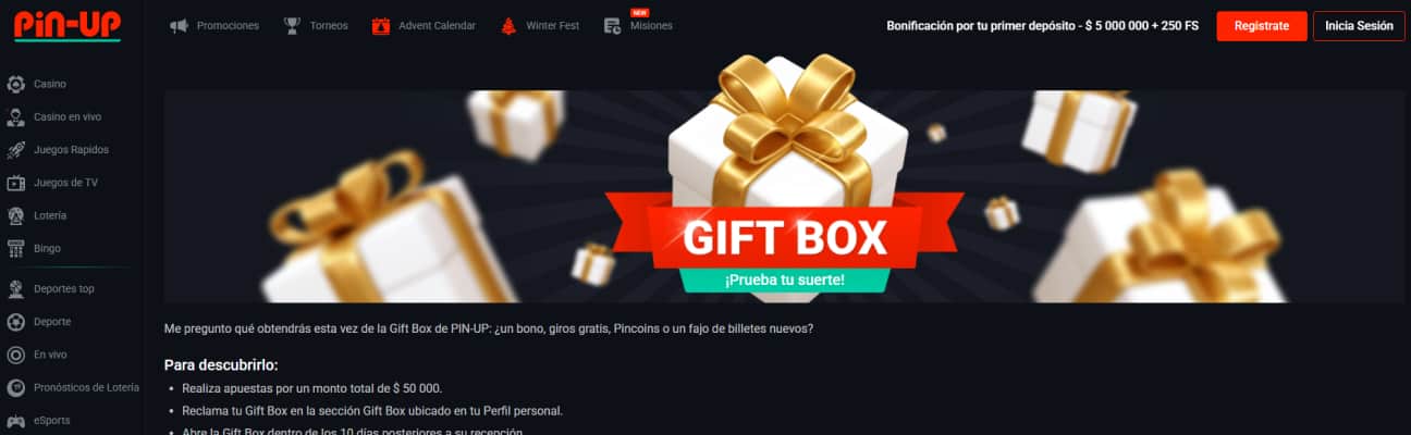 PinUp casino promociones